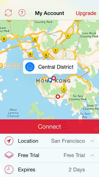 Use the ExpressVPN app to connect in one click.