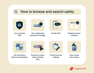 Internet privacy tips for searching and using web browsers.