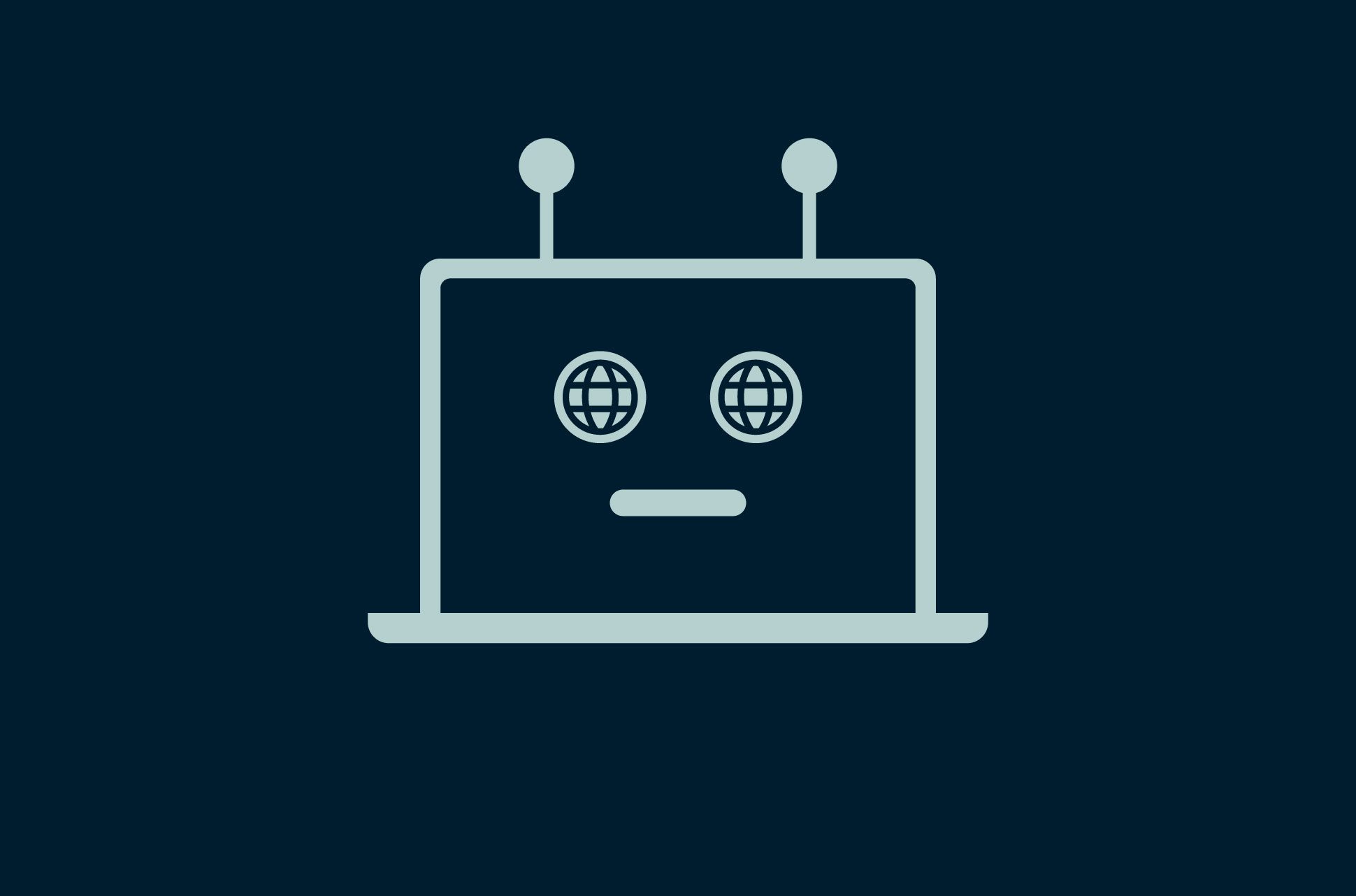 A laptop masquerading as a bot.