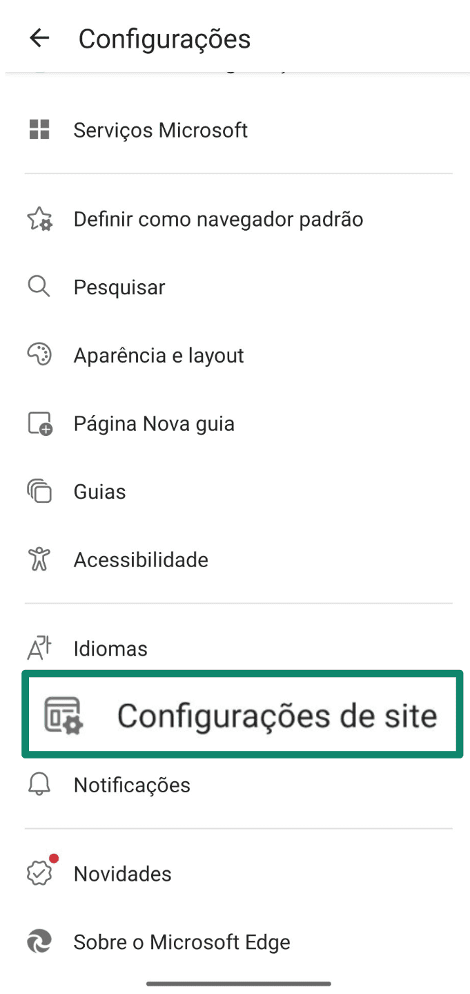 Go To Site Settings Pt