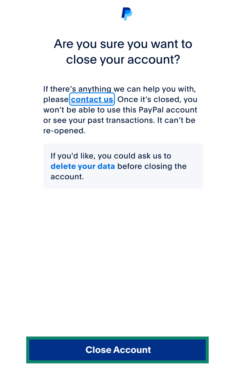 PayPal confirmation window, with the