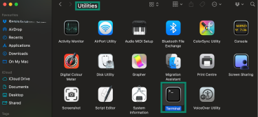 Open your macOS Terminal.