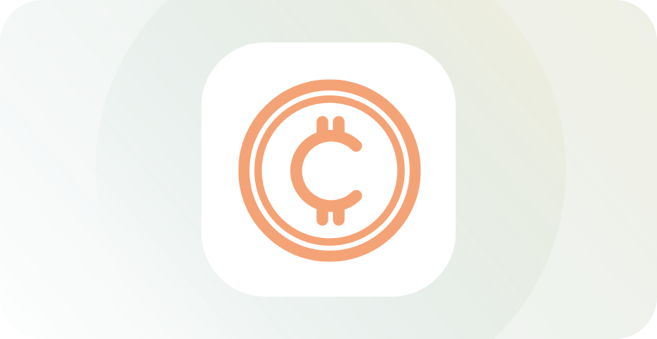 Simbol mata uang kripto.