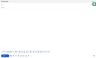 A new message window in Gmail, showing the Bcc button.