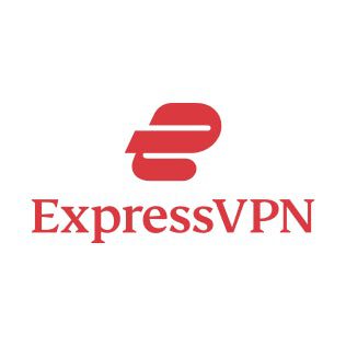 Beyaz arka planlı kare ExpressVPN logosu.